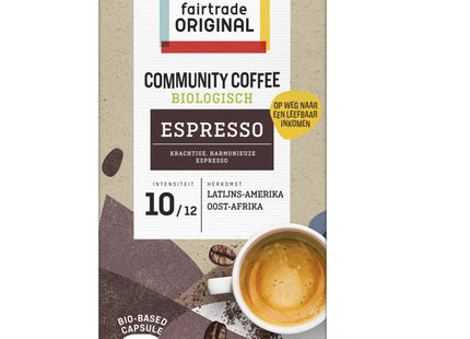 Fairtrade Original Community coffee espresso capsules