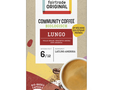 Fairtrade Original Community coffee lungo capsules