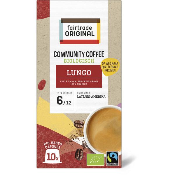 Fairtrade Original Community coffee lungo capsules