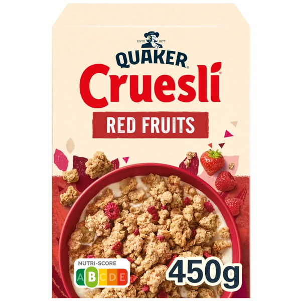 Quaker Cruesli rood fruit