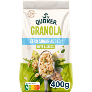 Quaker Granola zero sugar added nuts & seeds