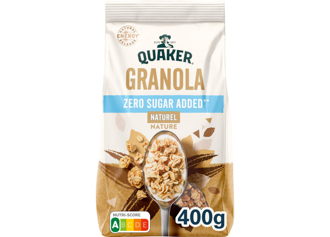 Quaker Granola zero sugar added naturel