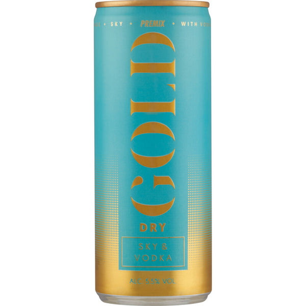 Gold Dry Sky & vodka