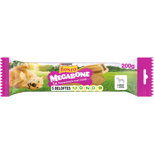 Bonzo Megaknochen großer Hundesnack mit Rindfleisch