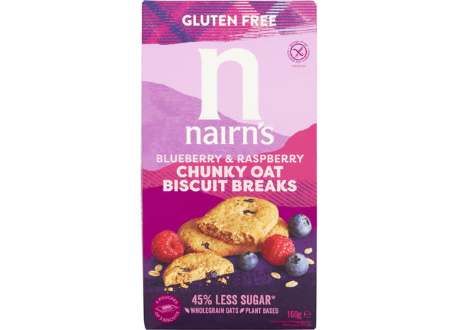 Nairn's Brosse biscuits met framboos & bosbessen