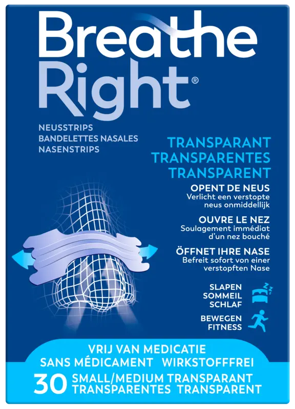 Breathe Right Transparent Nasal Strips