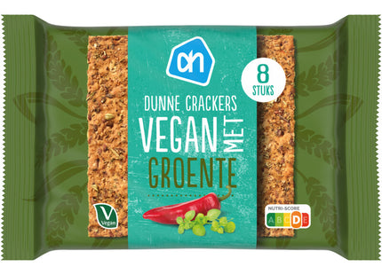 Dunne crackers vegan met groenten