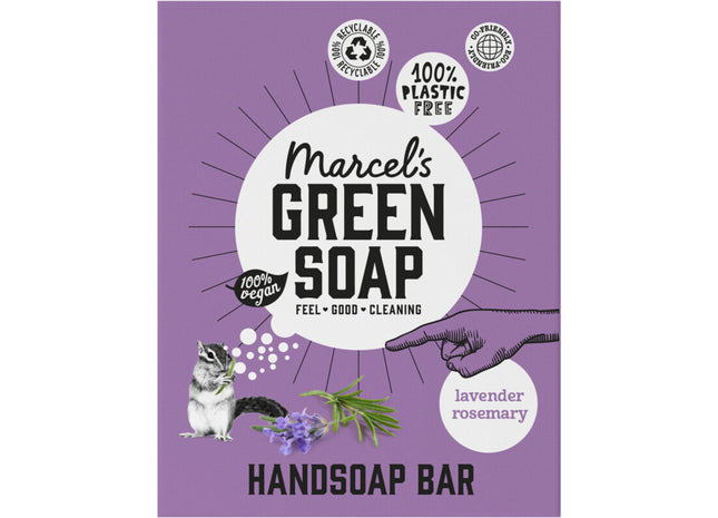 Marcel's Green Soap Handzeep bar lavendel & rosemarijn