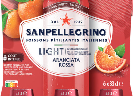 S. Pellegrino Aranciata rossa light 6-pack