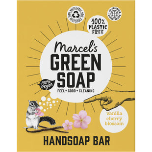 Marcel's Green Soap Handzeep bar vanille & cherry blossom