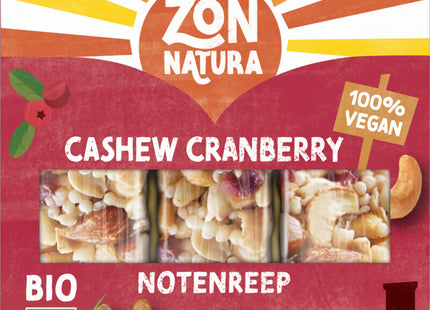 Zonnatura Cashew & cranberry notenreep