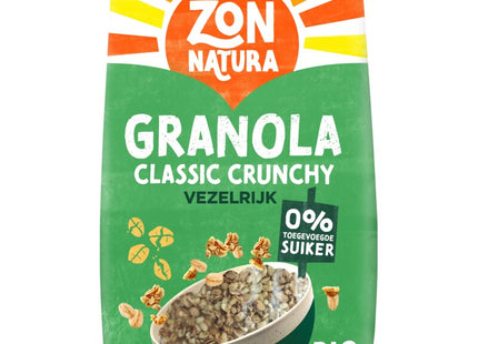 Zonnatura Granola classic crunchy vezelrijk
