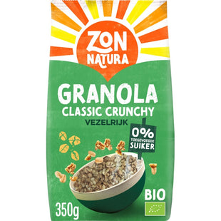 Zonnatura Granola classic crunchy vezelrijk