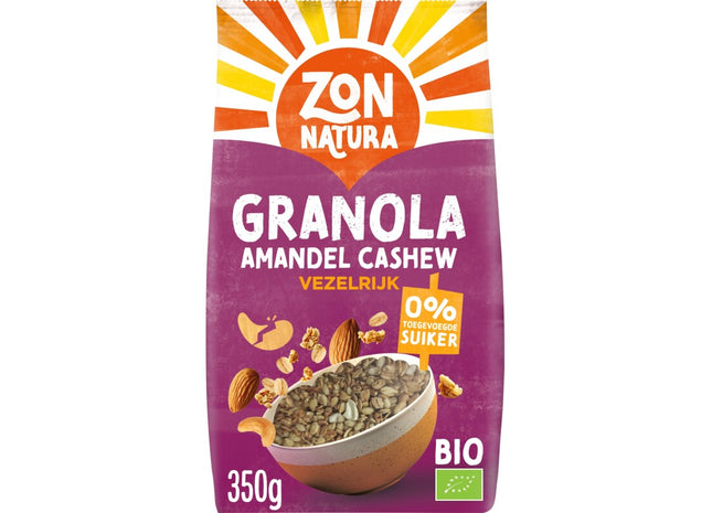 Zonnatura Granola amandel cashew vezelrijk