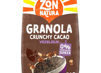 Zonnatura Granola crunchy cacao vezelrijk