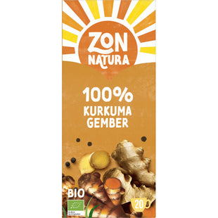 Zonnatura 100% kurkuma gember kruideninfusie