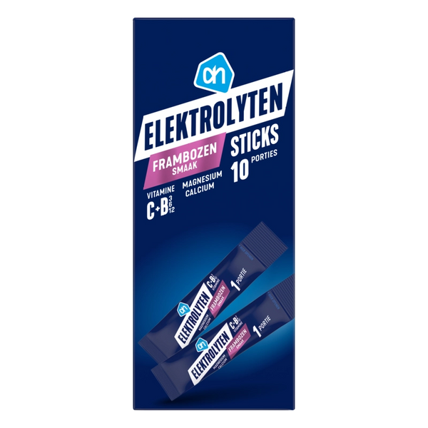 Elektrolyten sticks frambozen smaak