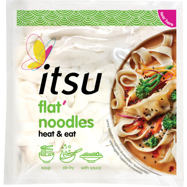 Itsu Flat noodles heat & eat