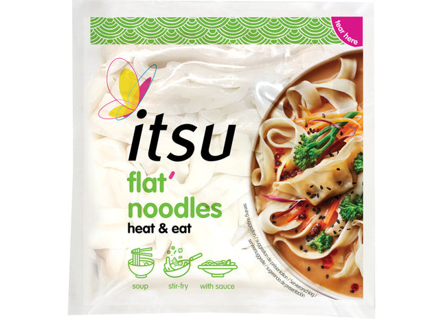 Itsu Flat noodles heat & eat