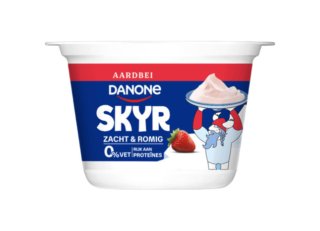 Danone Skyr aardbei high protein 0% vet