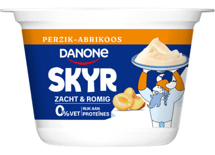 Danone Skyr perzik abrikoos high protein 0%vet
