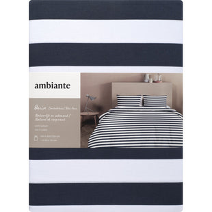 Ambiante Dekbedovertrek Quin dark blue 240x240cm