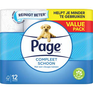 Page Compleet schoon toiletpapier voordeelpak