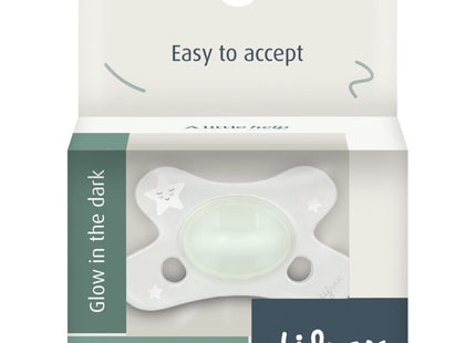 Difrax Fopspeen natural 0-6 mnd glow dark