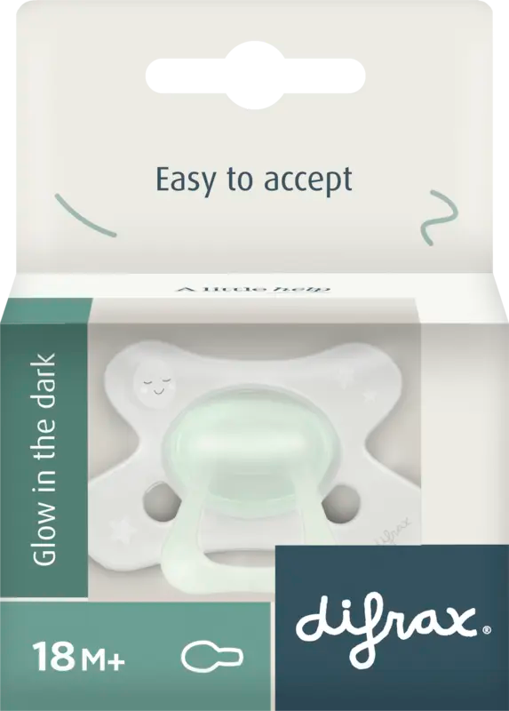 Difrax Pacifier natural 20+ glows in the dark