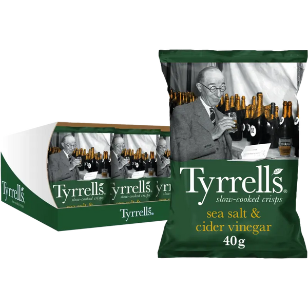 Tyrrells Sea salt & cider vinegar 18-pack