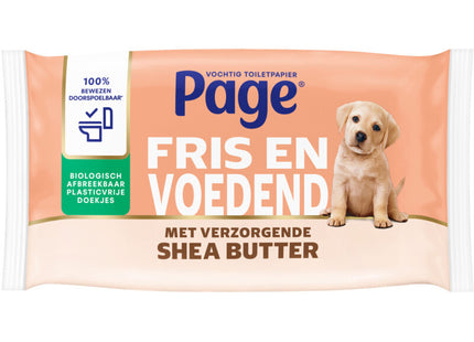 Page Shea butter vochtig toiletpapier