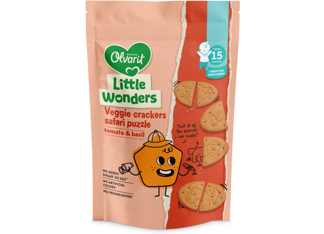 Olvarit Puzzel crackers tomaat basilicum 15m+