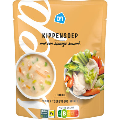 Kippensuppe in Tüte
