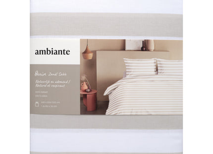 Ambiante Dekbedovertrek Quin dark sand 240x240cm