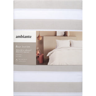 Ambiante Dekbedovertrek Quin dark sand 240x240cm