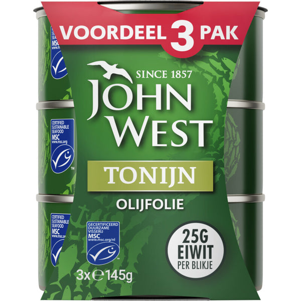 John West Tonijn in olijfolie 3-pack