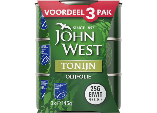 John West Tonijn in olijfolie 3-pack