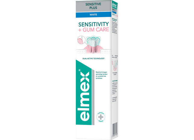 Elmex Tandpasta sensitive plus gum white
