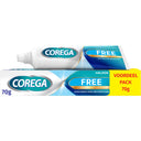 Corega Free adhesive cream denture value pack