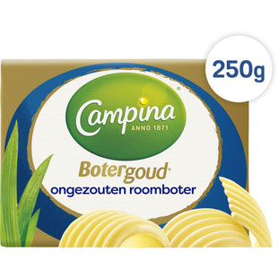 Campina Botergoud ongezouten roomboter