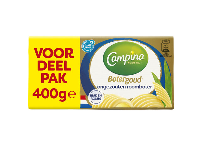 Campina Botergoud roomboter ongezouten voordeel