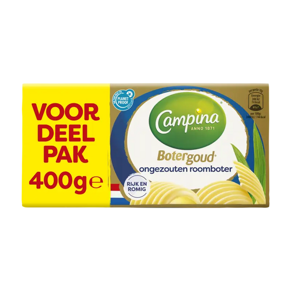 Campina Botergoud roomboter ongezouten voordeel