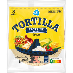 Tortilla proteïne wraps naturel medium