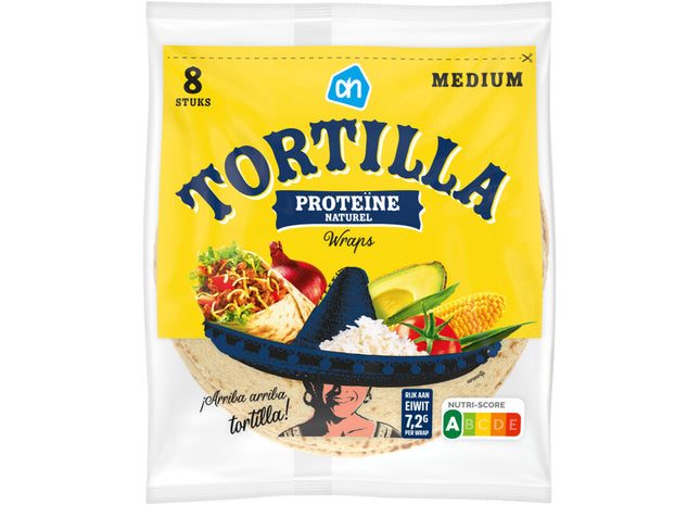 Tortilla proteïne wraps naturel medium