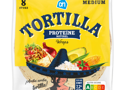 Tortilla proteïne wraps naturel medium