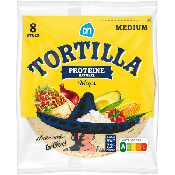 Tortilla proteïne wraps naturel medium