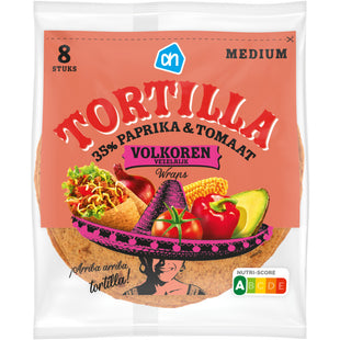 Tortilla groentewraps volkoren medium