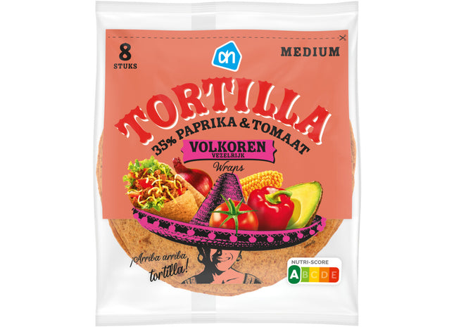Tortilla groentewraps volkoren medium