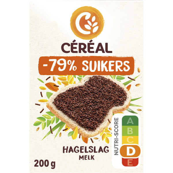 Céréal Hagelslag melk minder suikers