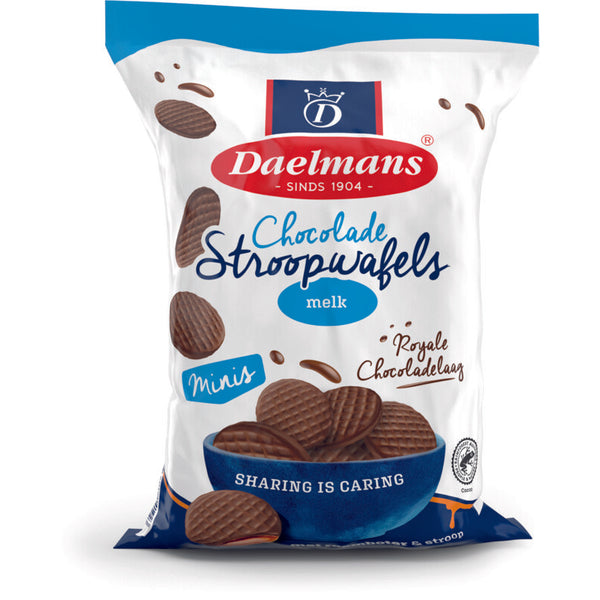 Daelmans Chocolade stroopwafels mini's